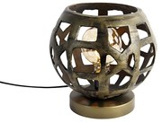 Industriële tafellamp antiek goud - Bobby