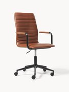 Kunstleren bureaustoel Winslow, in hoogte verstelbaar