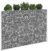 vidaXL Gabion plantenbak trapezium 150x20x100 cm gegalvaniseerd staal