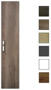 Sanicare kolomkast met luxe chromen greep 33,5x160x32cm truffel