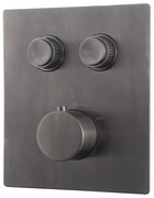 Wiesbaden Caral Klik Pro inbouw thermostatisch douchekraan 2 functies met inbouwdeel Gunmetal SW717349 / SW717345