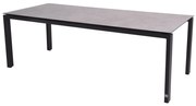 4 Seasons Outdoor Goa tafel HPL tafelblad light grey 280 cm  Tuintafel    antraciet weerbestendig