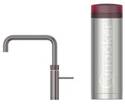 Quooker Fusion Square kokendwaterkraan - draaibare uitloop - PRO3 reservoir - Warm / kokend water - gunmetal 3FSGME