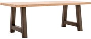 Goossens Eettafel Blade, Strak blad 180 x 90 cm 6 cm dik