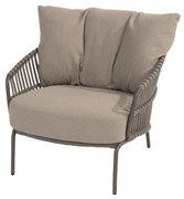 4 Seasons Outdoor Capalbio loungestoel terre SALE Loungestoel bruin weerbestendig