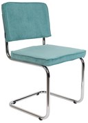 Zuiver Ridge Rib Eetkamerstoel Rib Retro Blauw