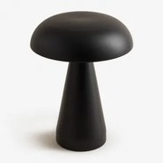 Draadloze Led Tafellamp ↑20 Cm In Ijzer Galina Zwart - Sklum