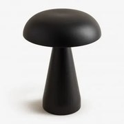 Draadloze Led Tafellamp ↑20 Cm Van Ijzer Galina Zwart - Sklum
