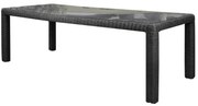 Bergamo dining tuintafel 240x100xH78 cm antraciet