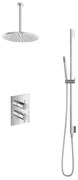 Hotbath Get Together IBS2ACR inbouwdouche met 30cm plafondbuis, 30cm hoofddouche en glijstang chroom