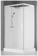 Nemo Spring Vidrio Douchecabine - links - 120x90cm - schuifdeur - vaste wanden - veiligheidsglas - thermostatische douchekraan VMV2P290ST-1B