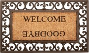 Esschert Design Deurmat Welcome&Goodbye uit rubber/kokos