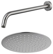 Fortifura Calvi Hoofddouche - 30cm - rond - wandarm 35cm - Geborsteld RVS PVD (RVS) SW1139121/SW720561