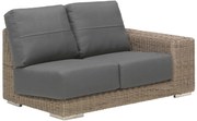 4 Seasons Outdoor Kingston 2 seater left arm, pure  Tuinbank     weerbestendig