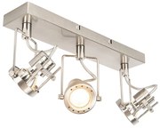 Industriële spot staal 3-lichts draai- en kantelbaar - Suplux