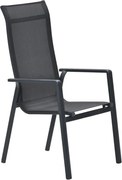 Garden Impressions Siena tuinstoel stapelbaar - donker grijs