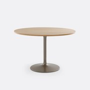 Eettafel, rond, tulpvormige basis, 4 tot 6 couverts, LILACE