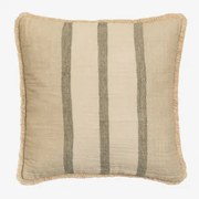 Vierkant Katoenen Kussen (45x45 Cm) Nyland Beige – Crème - Sklum