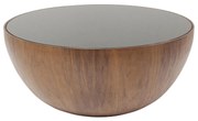 Kare Design Tear Drops Walnut Ronde Bol Salontafel Walnoot - 80 X 80cm.