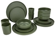 Bo-Camp 16-delige Serviesset Patom melamine groen