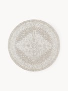 Rond chenille vloerkleed Neapel, handgeweven