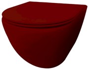 Best Design Morrano hangend toilet randloos rood mat