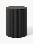Ronde houten bijzettafel Nele met opbergruimte