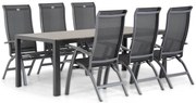 Tuinset 6 personen 217 cm Aluminium/Textileen /Aluminium/textileen Grijs Hartman Summerland/Young
