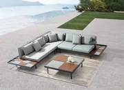 DATHO OUTDOOR Hoek Loungeset - Bali - Antraciet  - Datho Outdoor
