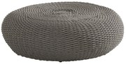 4 Seasons Outdoor Macaron poef rope grijs      antraciet weerbestendig
