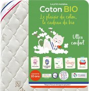 Babymatras in mousse, bio katoen
