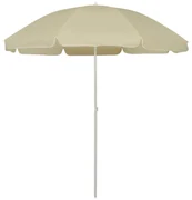 vidaXL Strandparasol 240 cm zandgeel