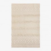 Vloerkleed Van Wol En Katoen (255x165 Cm) Lissi Beige – Crème - Sklum