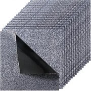VEVOR Tapijttegels 457,2 x 457,2 x 12 mm, 10-pack, zelfklevende tapijtbedekking 2,0 m², tapijtvloer, eenvoudig zelf te vervangen voor woonkamer en kantoor, grijs