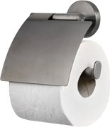 Saqu Nemo toiletrolhouder met klep 12,8x5,6x14,2cm gunmetal