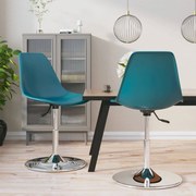 vidaXL Eetkamerstoelen draaibaar 2 st PP turquoise