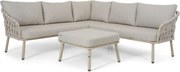 Hoek loungeset 5 personen Rope Zand/Beige Coco Oliva