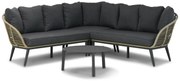 Hoek loungeset 4 personen Aluminium/wicker Taupe Coco Coco Leonardo