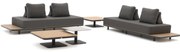 + 15% kassakorting | Hoek loungeset Bellagio | 4 personen | Loungeset Grijs | Hoekbank Aluminium | 438.5x438.5cm | Kees Smit Tuinmeubelen