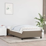 vidaXL Bedframe stof taupe 80x200 cm