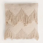 Vierkant Katoenen Kussen (45x45 Cm) Winow Beige – Crème - Sklum