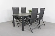 Hartman Napoli/Queens 160 cm. tuinset - 5-delig verstelbaar