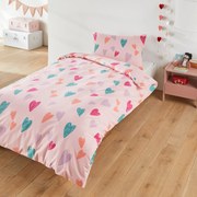 Bedset in katoen, rechthoekige kussensloop, Sweetheart