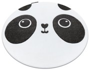 Tapijt PETIT PANDA ROND wit