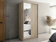 Kledingkast Dover 103, Sonoma eik, 200x100x62cm, 99 kg, Kledingkast deuren: Schuivend, Aantal planken: 5, Aantal planken: 5