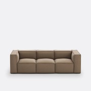 Modulaire bank, 3-zit, getextureerde stof, Seven