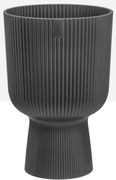 Elho Vibes Fold Coupe 14 cm - Antraciet - Elegante Plantenpot op Voetstuk