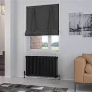 Eastbrook Rivassa 2 koloms radiator 100x60cm staal 1385W zwart mat