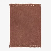 Plaid Deken In Chenille Tirset Rode Ceder - Sklum