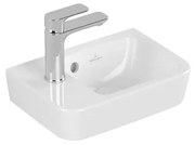 Villeroy & Boch O.novo fontein 1 kraangat links met overloop 36x25cm wit 43423601